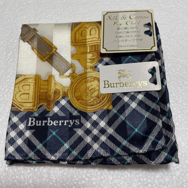 BURBERRY(バーバリー)の⭐️再値下げ⭐️新品⭐️バーバリー　ハンカチーフ　シルク混 レディースのファッション小物(ハンカチ)の商品写真