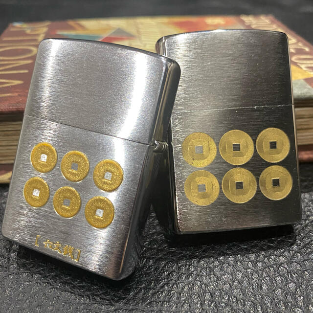 ゴールド【ZIPPO】六文銭 真田幸村 希少 ジッポライター シルバー 2個セット