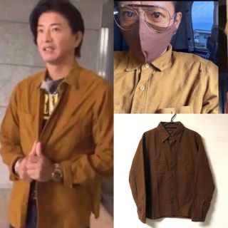 キムタク着 テンダーロイン シャモアクロスシャツ ブラウン