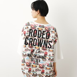 ロデオクラウンズワイドボウル(RODEO CROWNS WIDE BOWL)の新品ホワイト 全国のみなさんバッドエンドサニーです。珍しくラクマ出品しました(Tシャツ(半袖/袖なし))