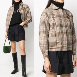 ニナリッチ(NINA RICCI)の¥125,000 patou チェック柄　ジャケット　アウター　ブルゾン(ブルゾン)