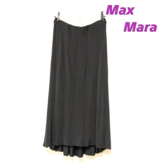 マックスマーラ(Max Mara)の【華まるちやん様専用】　Max Mara ・イタリア製 バックプリーツスカート(ひざ丈スカート)