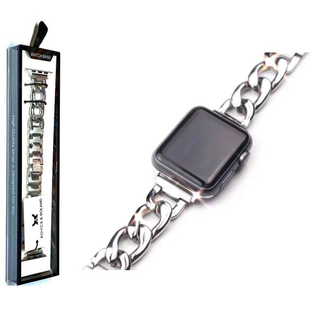 アップルウォッチ　シルバー　ステンレス　チェーンベルト　バンド　38/40mm レディースのファッション小物(腕時計)の商品写真