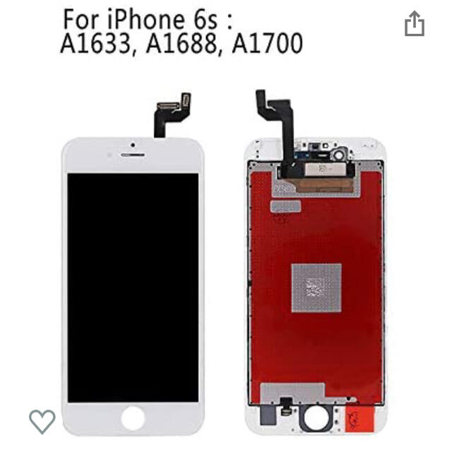 iPhone(アイフォーン)の【新品】【未開封】iPhone6s 専用　液晶パネル スマホ/家電/カメラのスマートフォン/携帯電話(その他)の商品写真