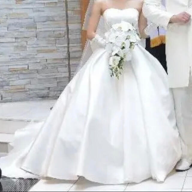 weddingサテン　ウェディングドレス