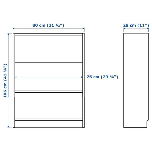 IKEA(イケア)のBILLY ビリー ★オクスベリ 本棚 扉付き★80x30x106 cm インテリア/住まい/日用品の収納家具(本収納)の商品写真