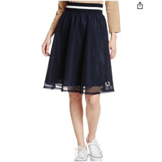 フレッドペリー(FRED PERRY)のFRED PERRY フレッドペリー チュールスカート ネイビー(ひざ丈スカート)