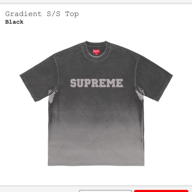 【新品】★即完売★Supreme Gradient S/S Top Black