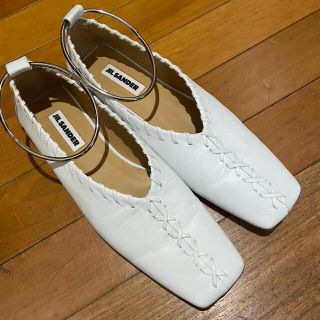 ジルサンダー(Jil Sander)の【値下げ】JIL SANDER   アンクレットフラットシューズ(バレエシューズ)