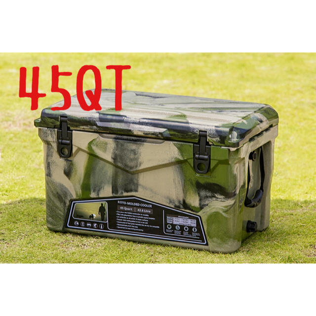 【新品 送料無料】45QT アイスランドクーラーボックス アーミーカモ