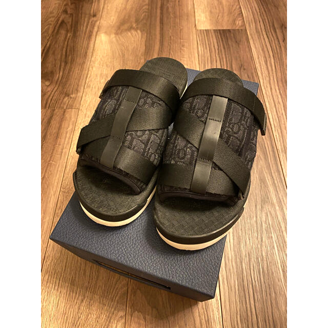 美品】DIOR ALPHA サンダル ディオール オブリーク ジャカード kraftek