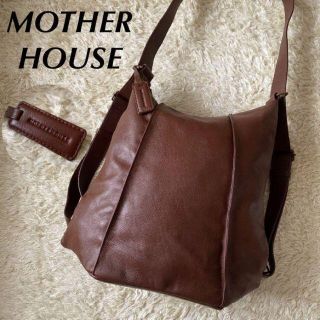 2304-108|美品|マザーハウス 3WAYバッグ 本革 ブラウン-