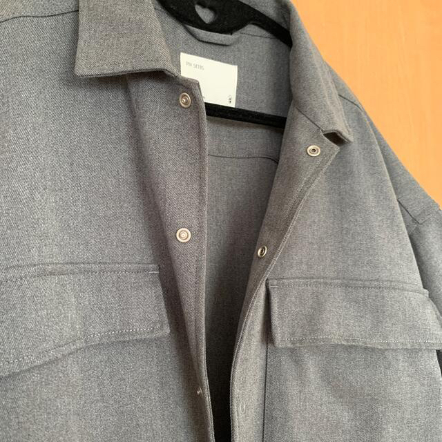1LDK SELECT(ワンエルディーケーセレクト)のPIN SKTBS Wool short shirts gray S ah.h メンズのトップス(シャツ)の商品写真