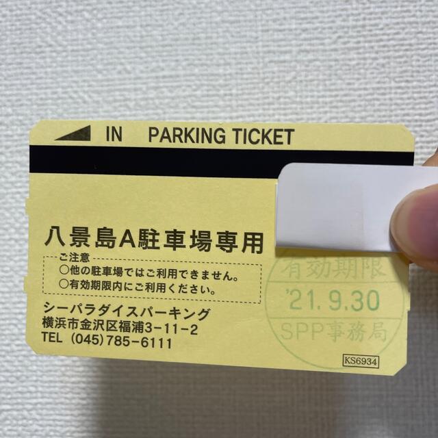 シーパラダイス パーキング回数券 A駐車場 八景島 駐車券 - 遊園地