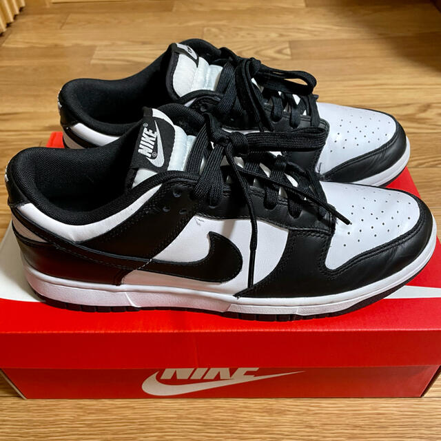 メンズNIKE DUNK LOW RETRO WHITE/BLACK 27.5cm