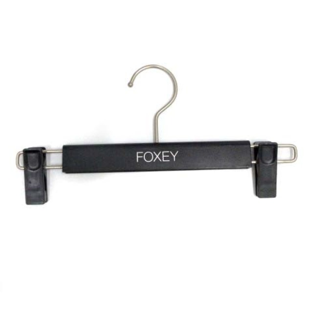 フォクシー FOXEY ハンガー 20本セット ロゴ 黒 ブラック