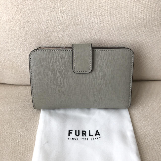 Furla(フルラ)の付属品全て有り★新品 FURLA 2021年秋冬新作 バビロン グレーベージュ レディースのファッション小物(財布)の商品写真