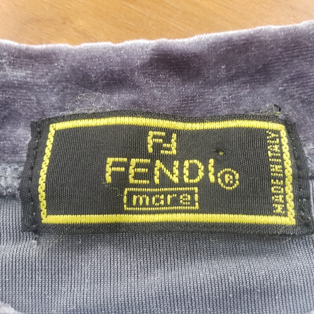 FENDI　長袖シャツ　ベロア　シャドウロゴ　美品 7