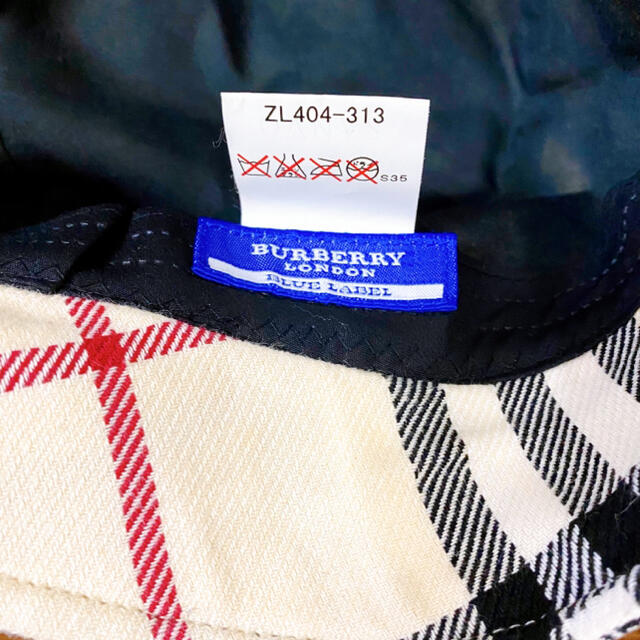 BURBERRY BLUE LABEL(バーバリーブルーレーベル)のバーバリーブルーレーベル　チェック　ハット　バケットハット レディースの帽子(ハット)の商品写真