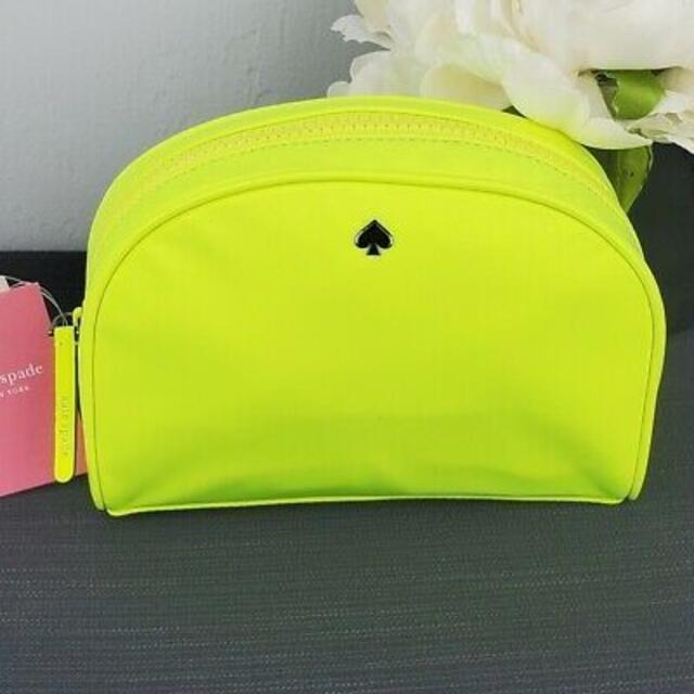 【未使用新品】Kate Spade ケイトスペード ポーチ ネオンイエロー