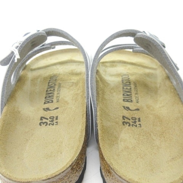 BIRKENSTOCK(ビルケンシュトック)のビルケンシュトック フロリダ サンダル フラット ぺたんこ シルバー 37 24 レディースの靴/シューズ(サンダル)の商品写真