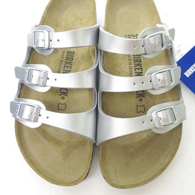 BIRKENSTOCK(ビルケンシュトック)のビルケンシュトック フロリダ サンダル フラット ぺたんこ シルバー 37 24 レディースの靴/シューズ(サンダル)の商品写真