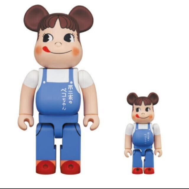 MEDICOM TOY(メディコムトイ)のBE＠RBRICKペコちゃんThe overalls girl 100％400％ エンタメ/ホビーのフィギュア(その他)の商品写真