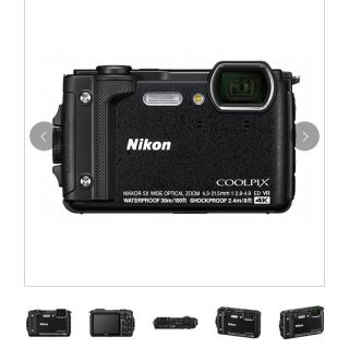 ニコン(Nikon)のNikon (ニコン) COOLPIX W300 ブラック　新同品　防水カメラ(コンパクトデジタルカメラ)