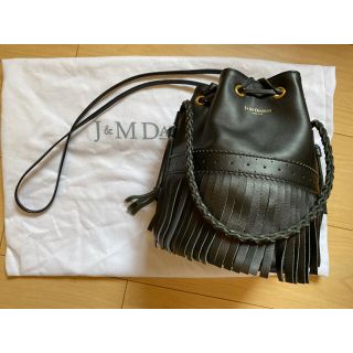 ジェイアンドエムデヴィッドソン(J&M DAVIDSON)のJ&M Davidson カーニバル　黒　ブラックxゴールド 美品(ハンドバッグ)