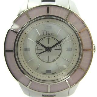 クリスチャンディオール(Christian Dior)のクリスチャンディオール CD112110 クリスタル 腕時計 SS シェル文字盤(腕時計)