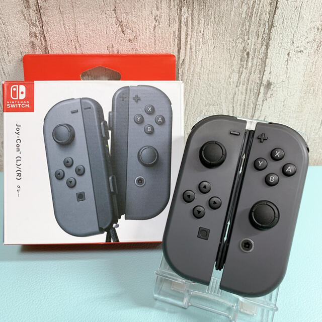 美品 人気カラー 廃盤グレー Switch 左右 ジョイコンJoy-Con