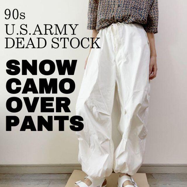 90s 古着 カーゴパンツ スノーカモ 白 ミリタリー オーバーサイズ
