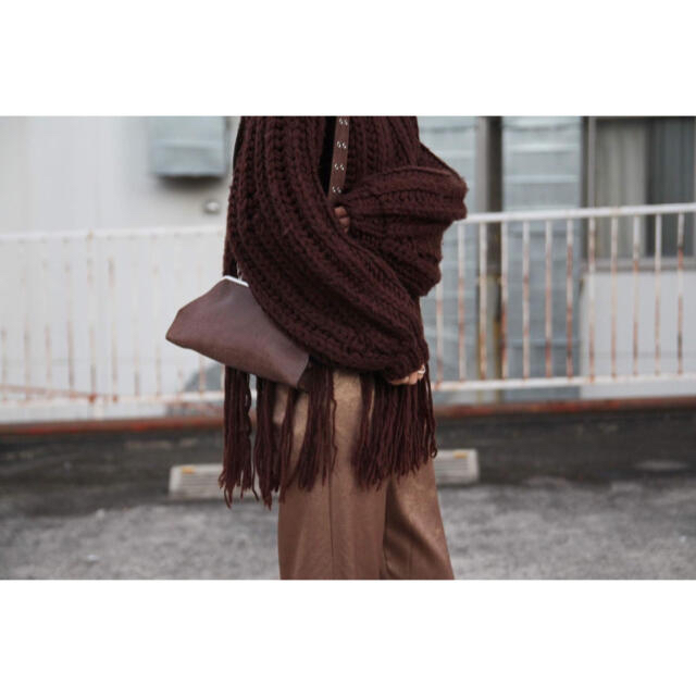 leinwande ラインヴァンド Egg Knit Tops Brown - ニット/セーター