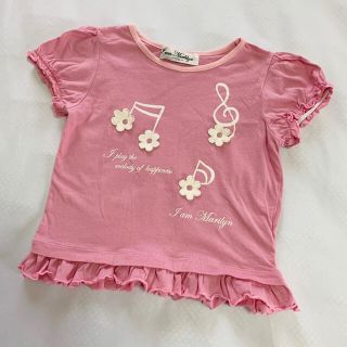 ペアレンツドリーム(Parents Dream)ののんのん　Tシャツ　120cm  ピンク　音符(Tシャツ/カットソー)