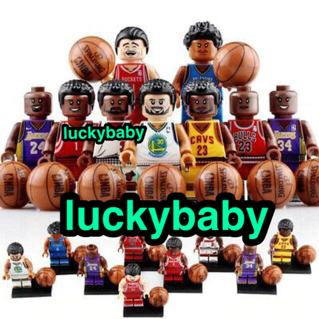 LEGOレゴ互換品 バスケット人気選手9体セット ミニフィグの通販 by