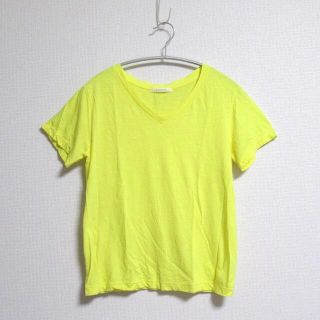 マカフィー(MACPHEE)の★MACPHEE マカフィー★Vネック　カットソー　1 レモンイエロー(Tシャツ(半袖/袖なし))