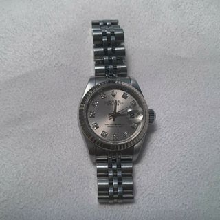 ロレックス(ROLEX)のROLEXレディース10Pデイトジャスト 69174(腕時計)