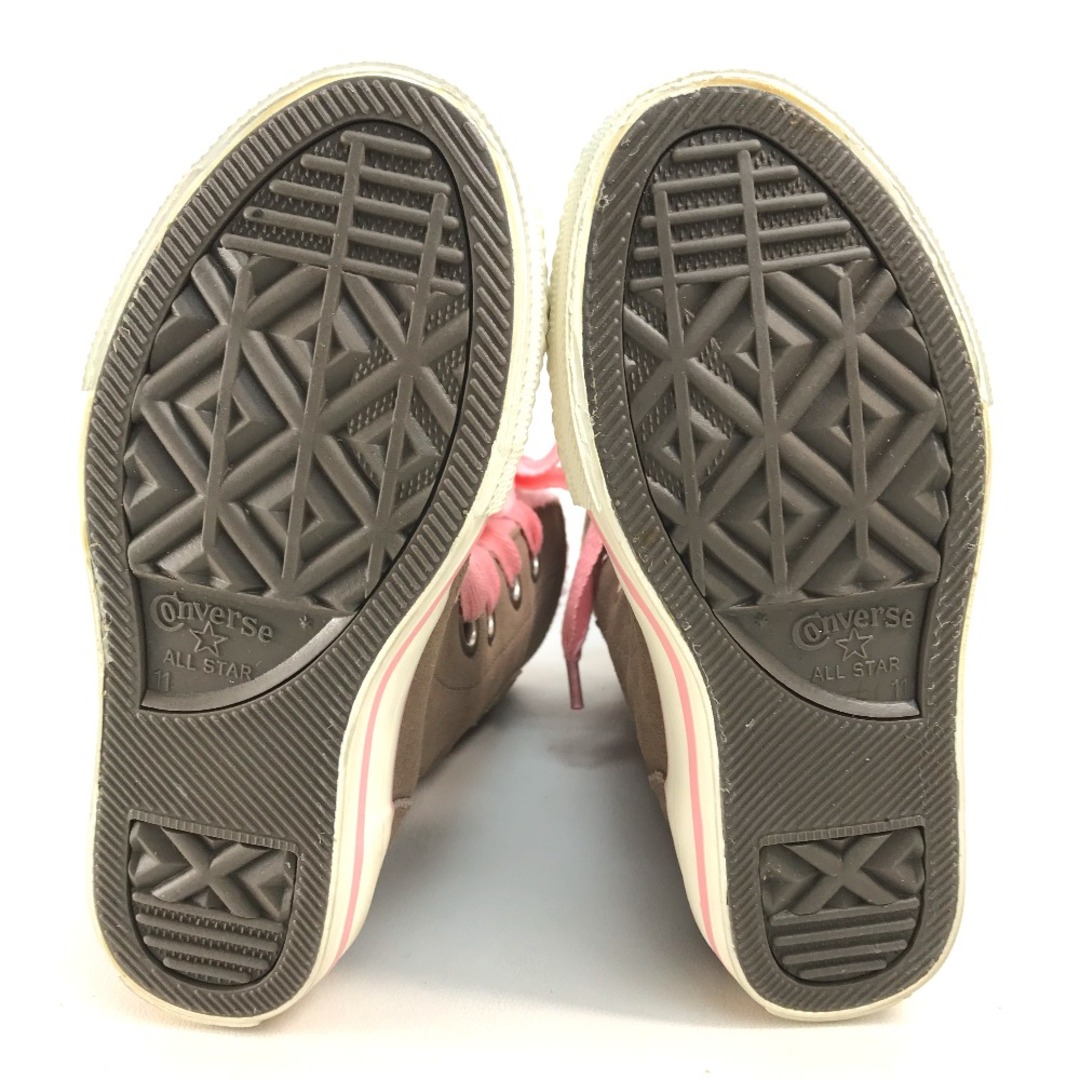 CONVERSE(コンバース)のコンバース CONVERSE オールスター ジュニア ブーツ スエード ブラウン/ピンク 未使用 キッズ/ベビー/マタニティのキッズ靴/シューズ(15cm~)(ブーツ)の商品写真