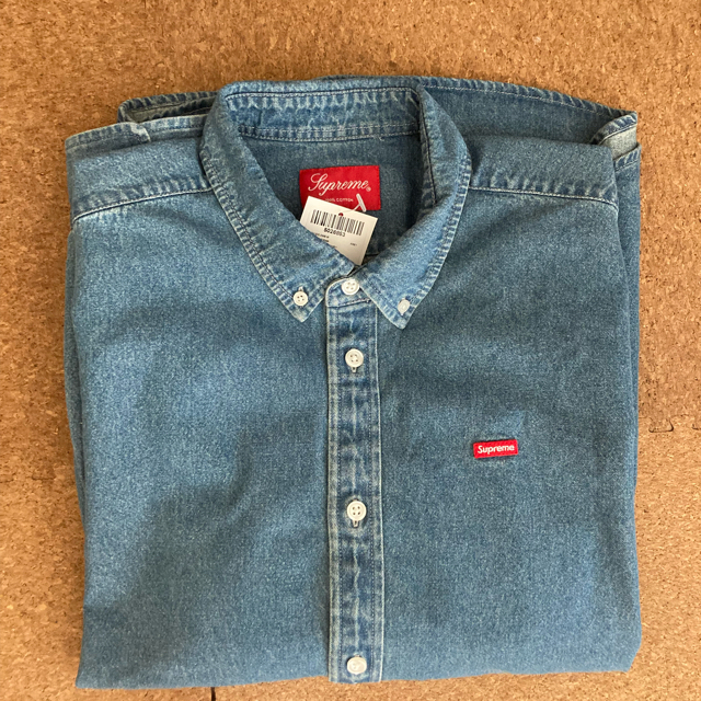 【最安値】Supreme Small Box Twill Shirt Denim 1