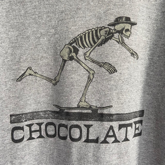 chocolate(チョコレート)のCHOCOLATE SK8 スケボー　ドクロ　半袖Tシャツ　ビンテージ メンズのトップス(Tシャツ/カットソー(半袖/袖なし))の商品写真