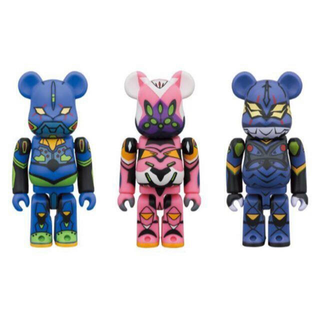 ベアブリック BE@RBRICK エヴァンゲリオン 100% 3体セット