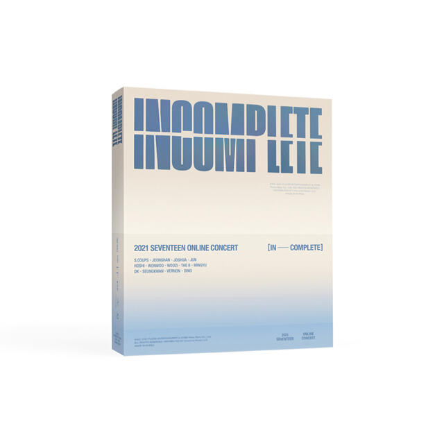 SEVENTEEN INCOMPLETE Blu-ray - K-POP/アジア SEVENTEEN INCOMPLETE Blu-ray - K-POP/アジア
