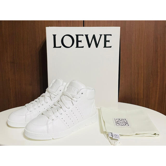 【新品未使用】ロエベ ハイカットスニーカー レザー LOEWE 42