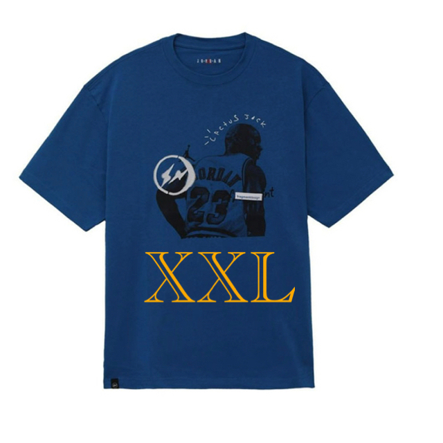 FRAGMENT(フラグメント)のAir Jordan Travis Fragment Tee Blue XXL メンズのトップス(Tシャツ/カットソー(半袖/袖なし))の商品写真