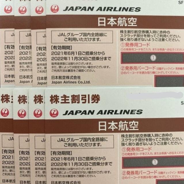 JAL 株主優待　8枚　匿名配送