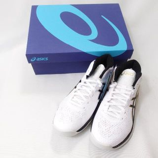 アシックスショウジ(asics)のAsics　SKY ELITE FF MT　ホワイト/ブラック/ゴールド　26(スニーカー)