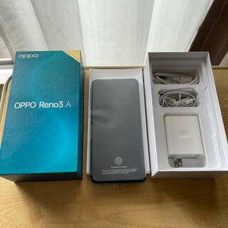 オッポ(OPPO)のOPPO Reno3 ホワイトSIMフリー6GB128GB　値下げ(スマートフォン本体)