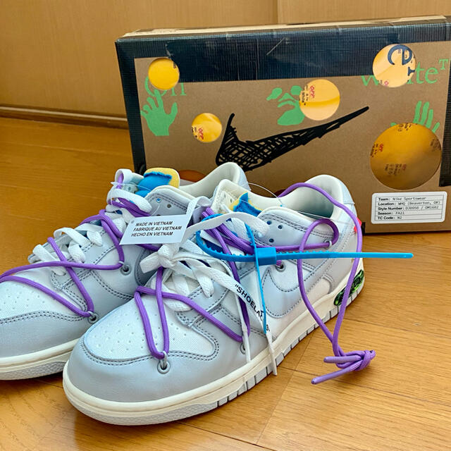 NIKE off-white dunk low lot47 26cm