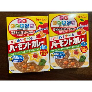 ハウスショクヒン(ハウス食品)のはじめてたべる　バーモントカレー　二箱(レトルト食品)