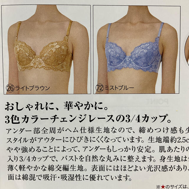 シャルレ(シャルレ)のパレッティブラ,旧色D65 レディースの下着/アンダーウェア(ブラ)の商品写真